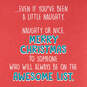 Naughty or Nice Talking Door Hanger Christmas Card With Sound, , large image number 2