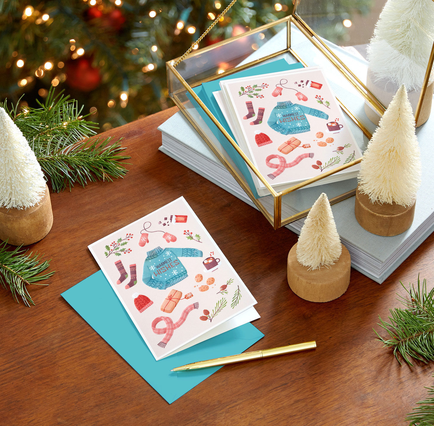 Warmest Wishes Sweater Packaged Christmas Cards, Set of 5 for only USD 5.00 | Hallmark