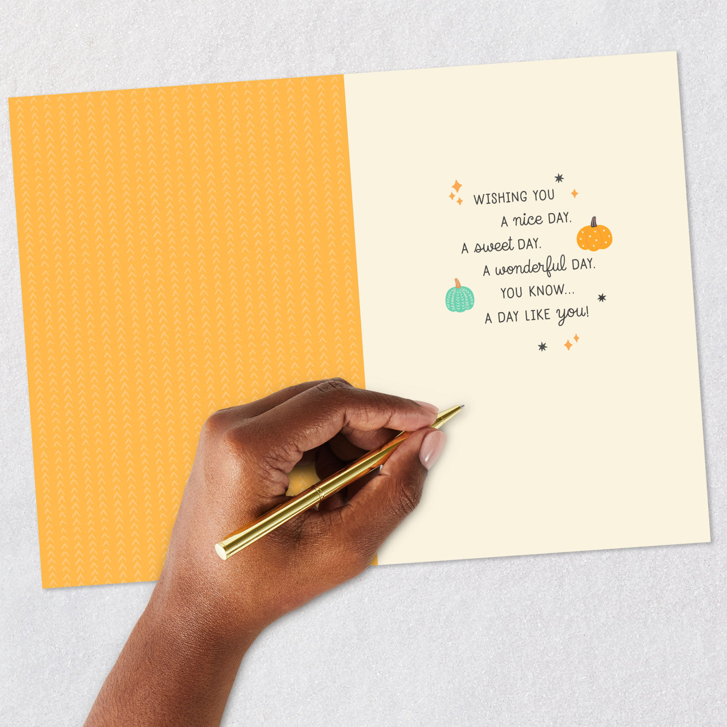 Pumpkin Handicraft Granddaughter Halloween Card signing card image number 6