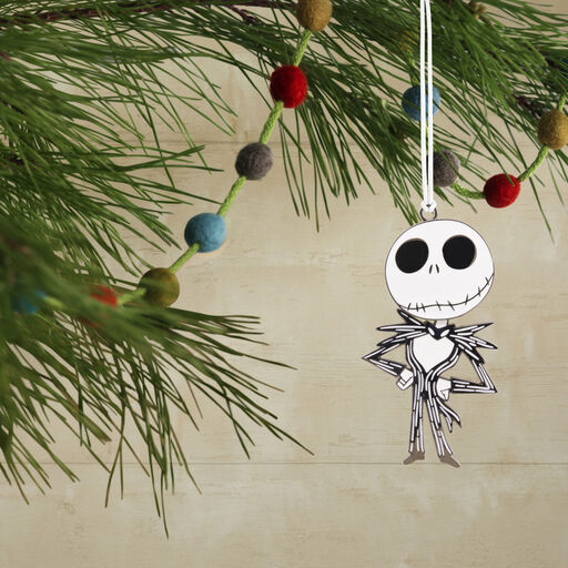Disney Tim Burton's The Nightmare Before Christmas Jack Skellington Moving Metal Hallmark Ornament, 