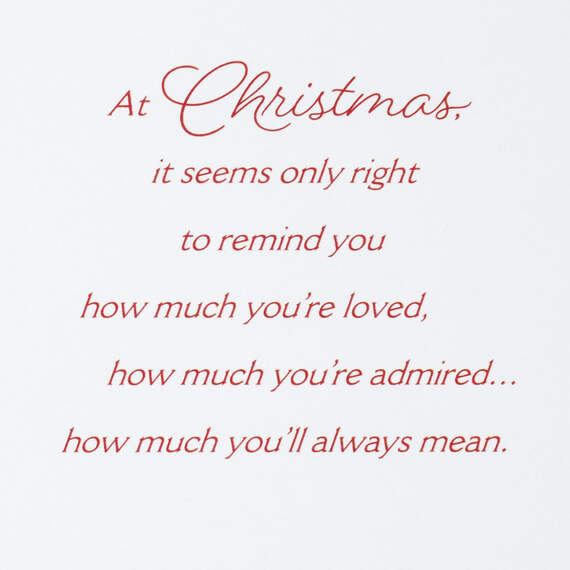 Loved and Admired Christmas Card for Grandpa, , large image number 2