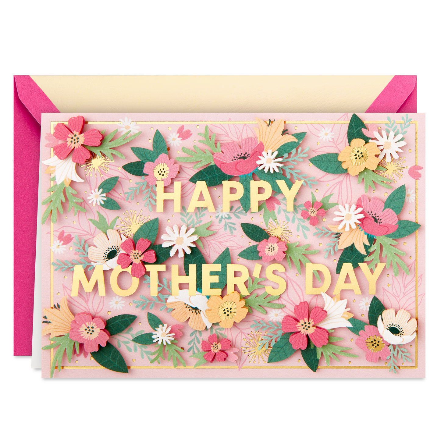 Lush Floral Garden Quilled Paper Handmade Mother's Day Card