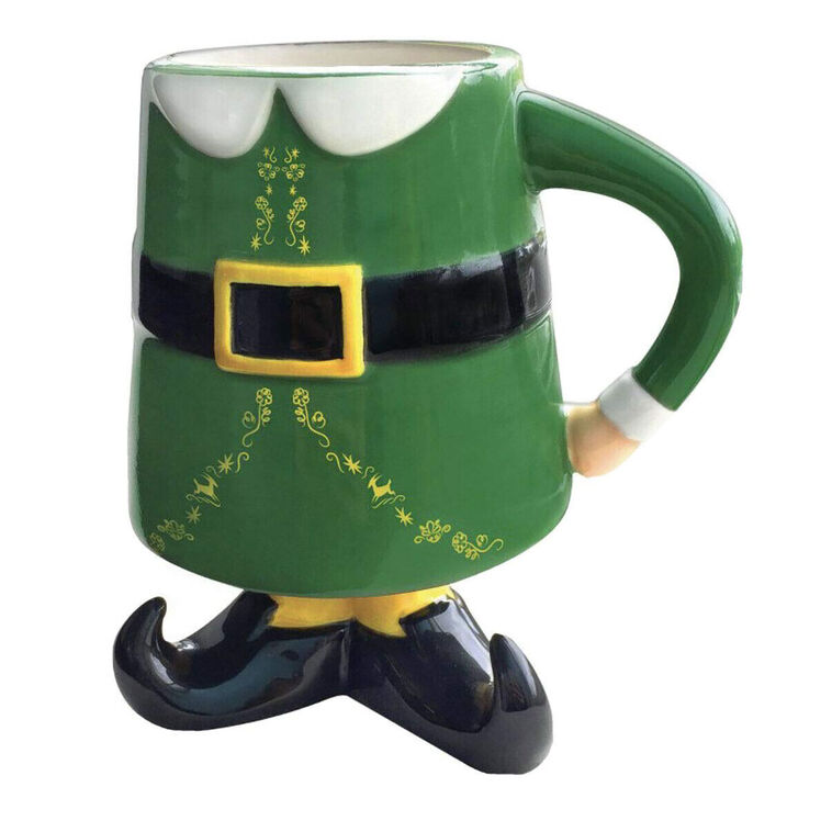 Elf Buddy Feet Sculpted Ceramic Mug, 15.5 oz.