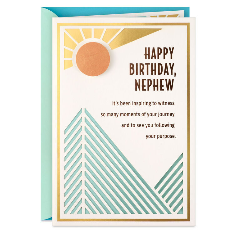Celebrating Your Journey Birthday Card for Nephew