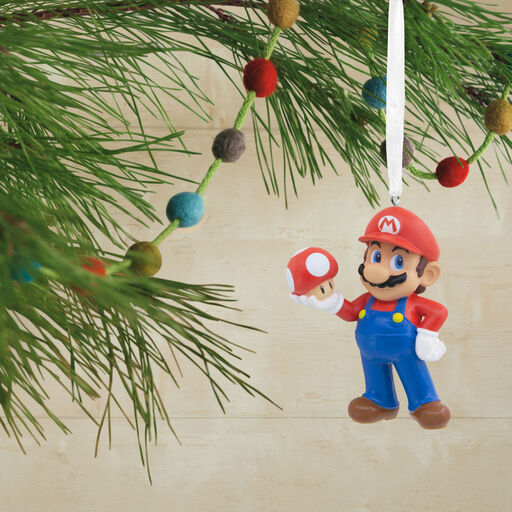 Nintendo Super Mario™ With Super Mushroom Hallmark Ornament, 
