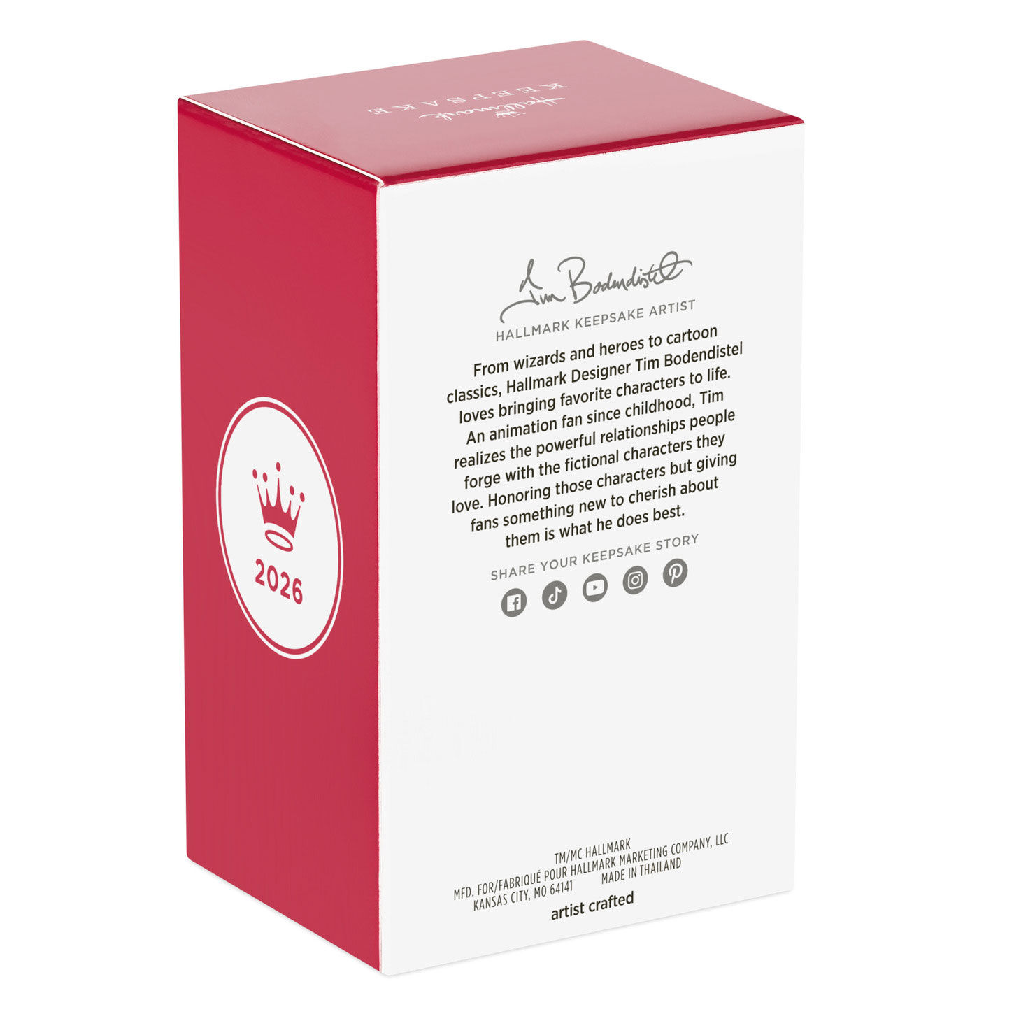 Yellowstone Cowboy Hat and Boots Keepsake Ornament Package Back image number 8