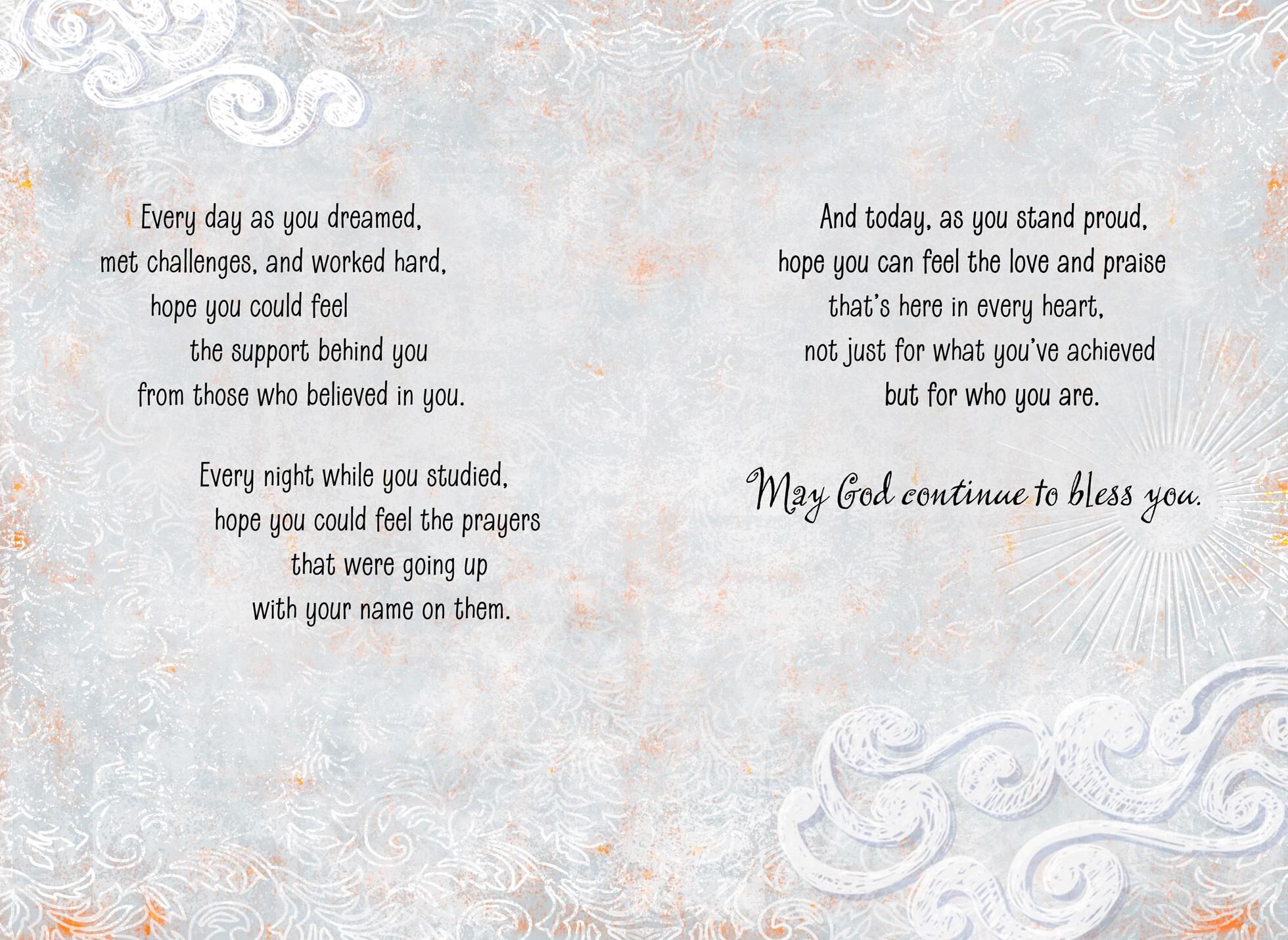 Angel Wings Graduation Card