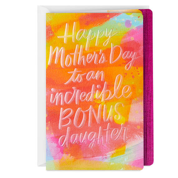 Incredible Bonus Daughter Mother's Day Card for Daughter-in-Law