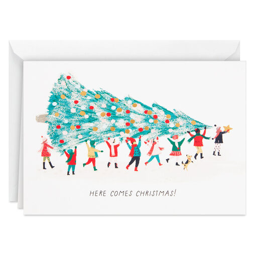 UNICEF Here Comes Christmas Boxed Christmas Cards, Pack of 12, 