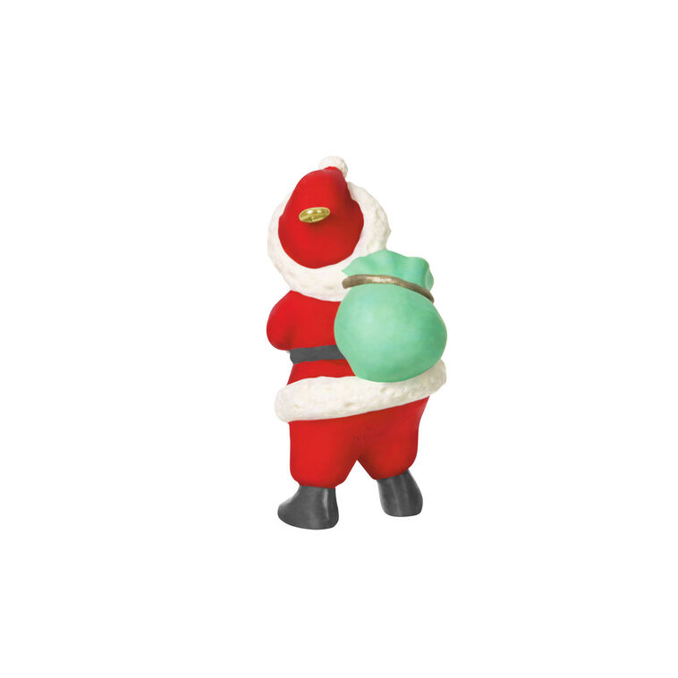 Vintage Santa With Green Sack Keepsake Ornament Back image number 6