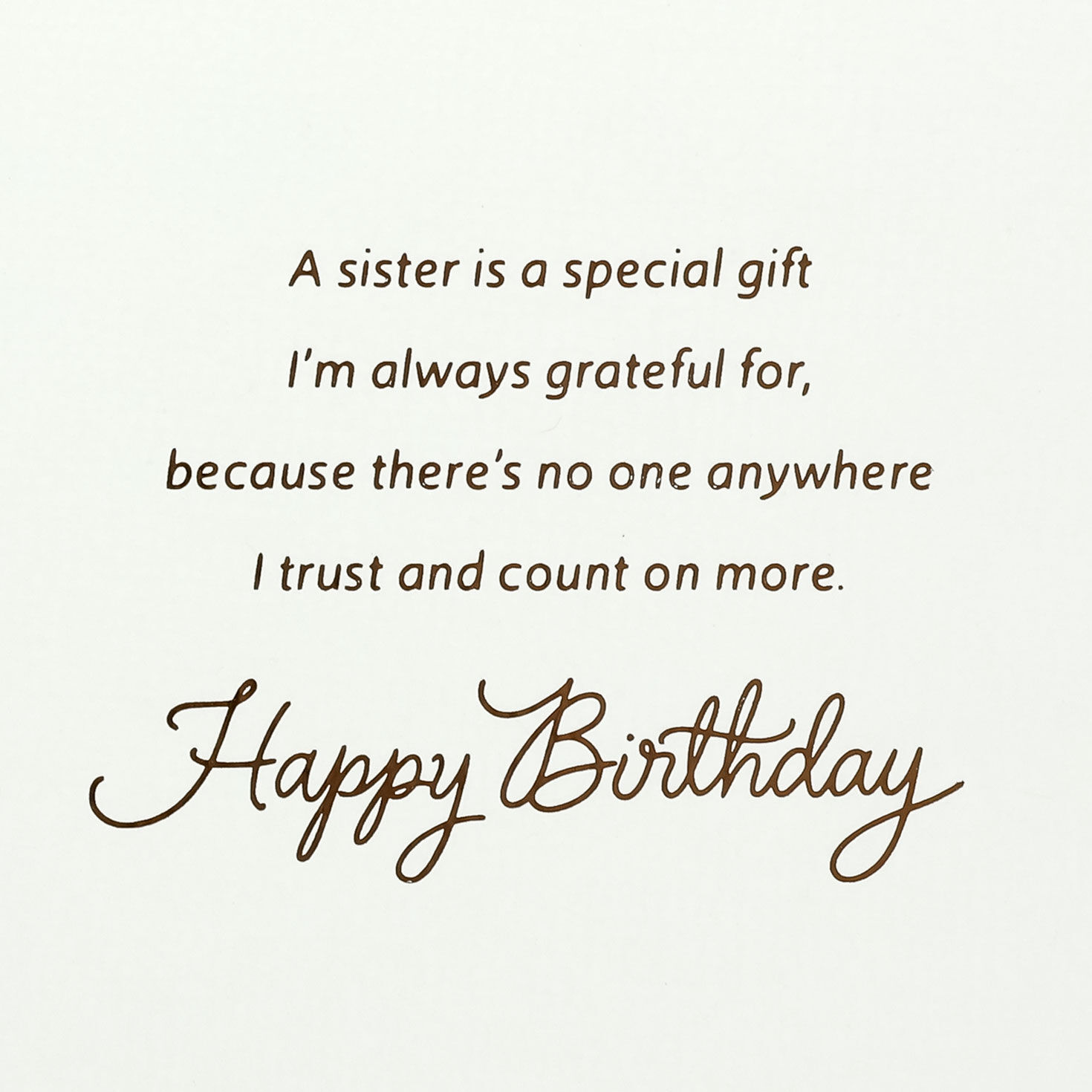Pink Folk-Art Flower Sister Birthday Card Sentiment image number 3