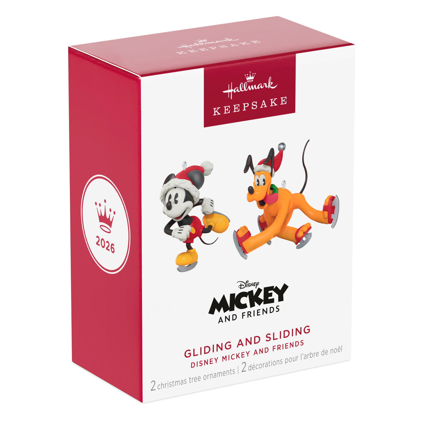 Mickey Pluto Skating Two Mini Keepsake Ornaments package front image number 7