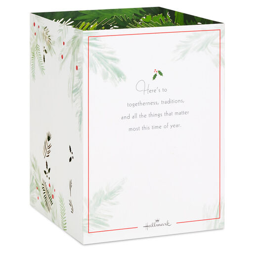 Merry Christmas Ornament 3D Pop-Up Christmas Card, 