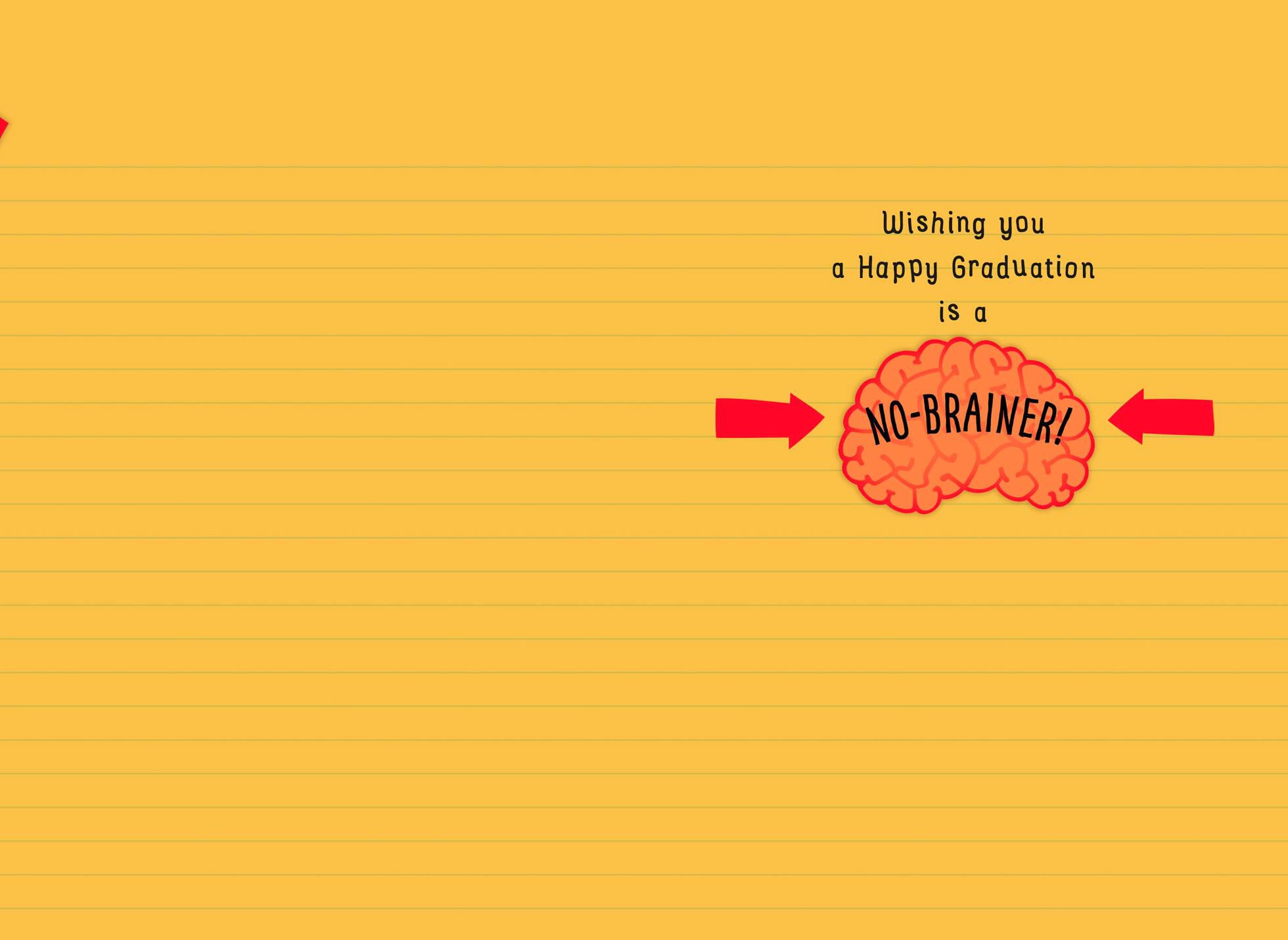 Graduate's Brain Graduation Card