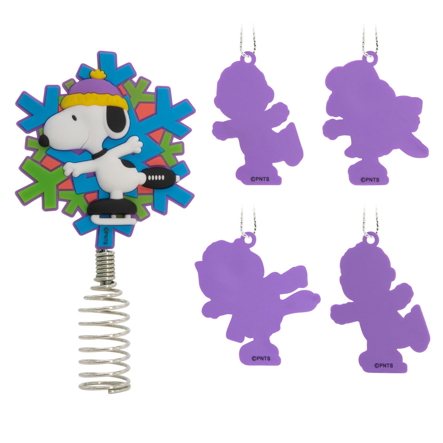 Mini Peanuts® Hallmark Tree Topper and Ornaments, Set of 5 for only USD 16.49 | Hallmark