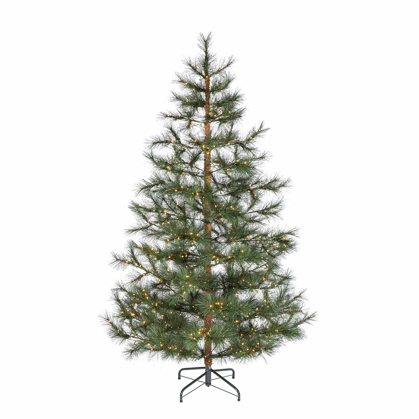7.5 ft Pre-Lit Scandi Christmas Tree with 860 Warm White LED Lights and 342 Tips