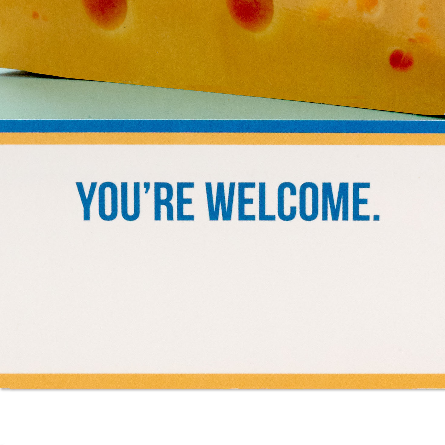 3D Pop-Up Cheese Wedge Funny Father's Day Card Sentiment image number 3