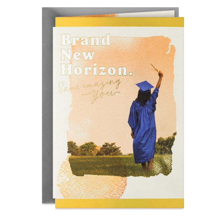 high school grad card Free Until College Orientation Funny Graduation spot uv coating Big Dreams Senior Graduate Card