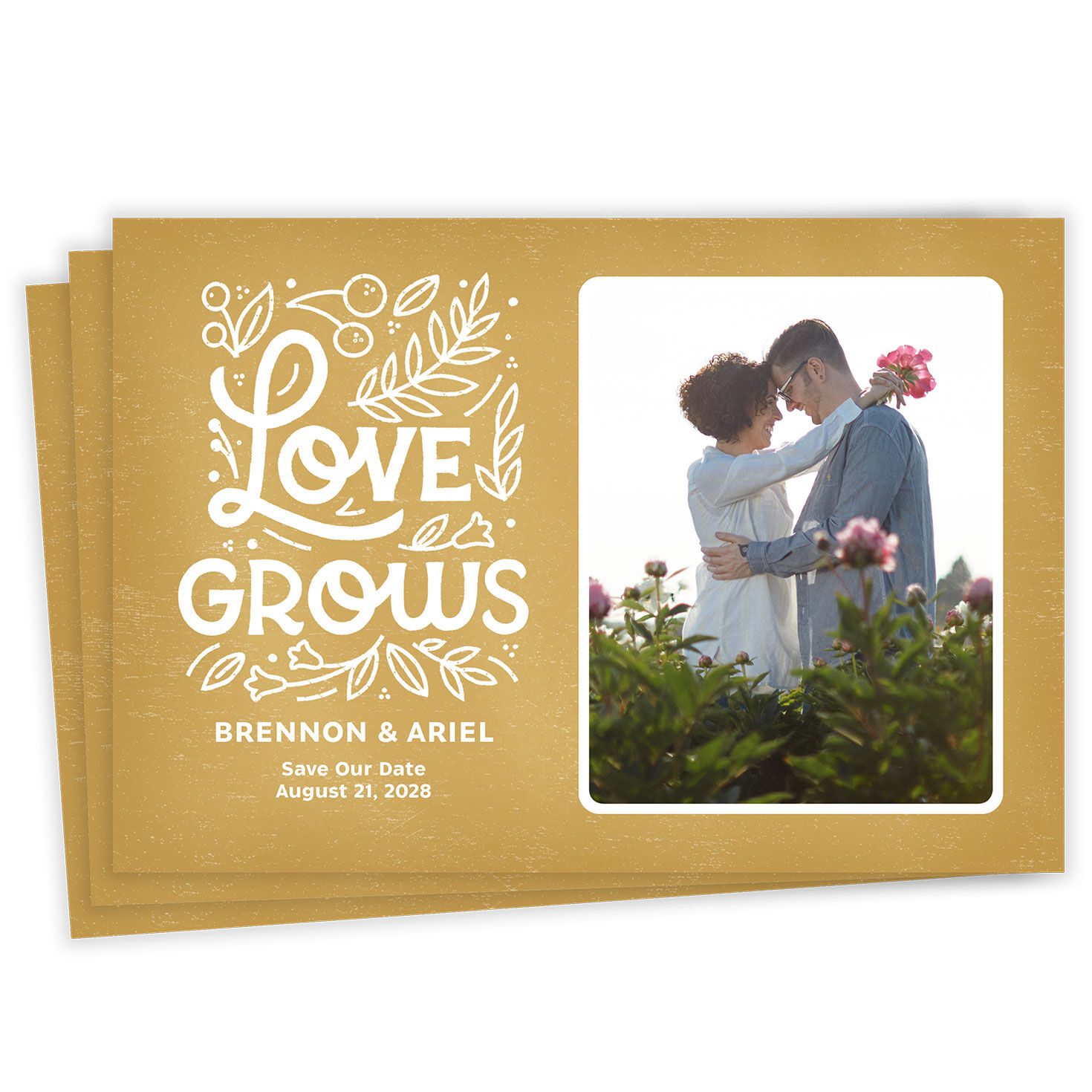 Love Grows Save the Date, , large image number 1