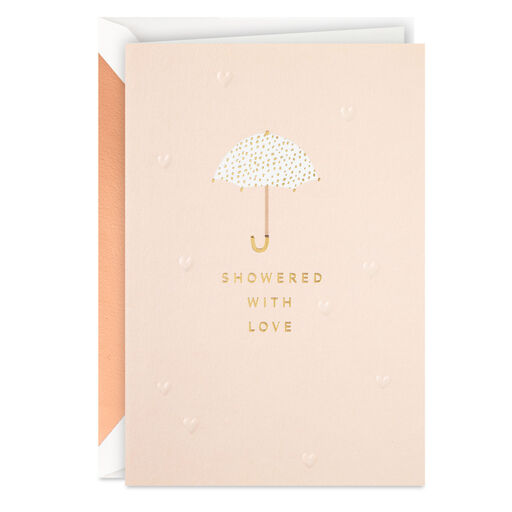 Showered With Love Wedding Shower Card, 
