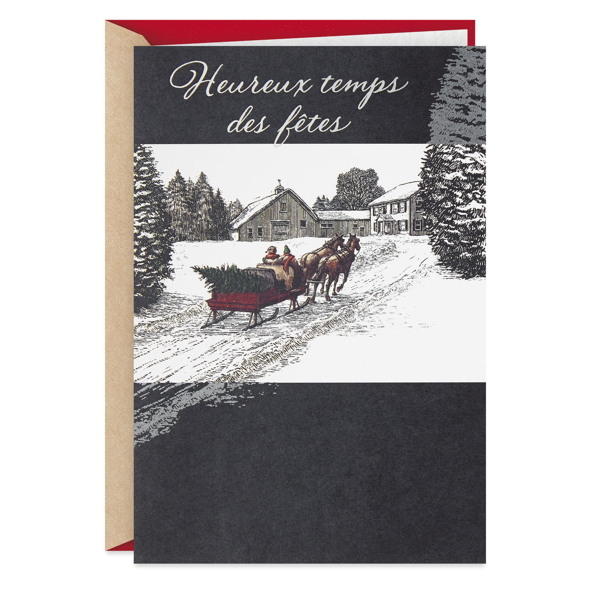 Happy Holidays French-Language Christmas Card - Greeting Cards - Hallmark