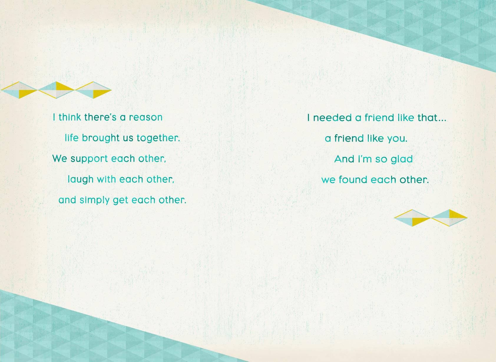 Meant to Be Friendship Card