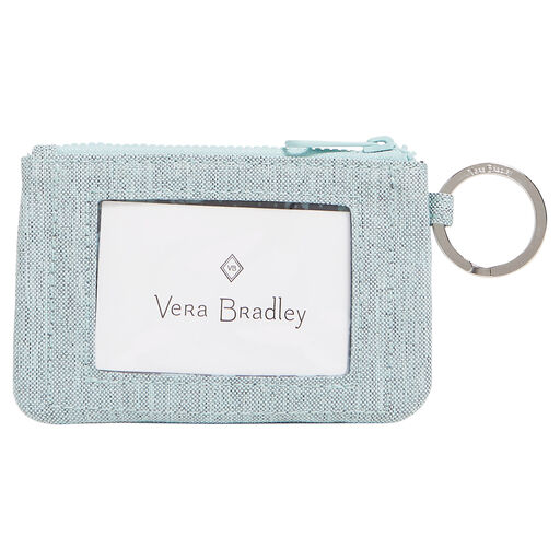 Vera Bradley Zip ID Case in ReActive Navy Mint Heather, 