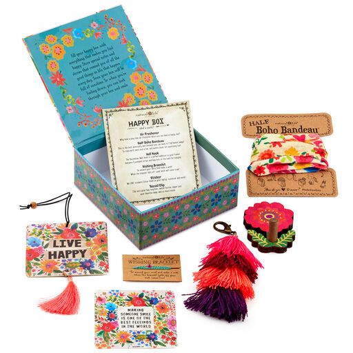 Natural Life Live Happy Floral Happy Box Gift Set, 6 Pieces, 