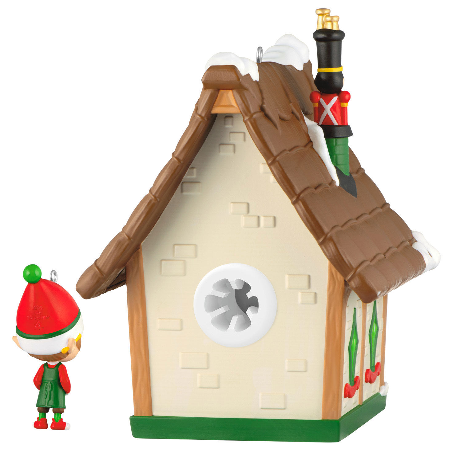 Tony's Toys Shop and Elf Keepsake Ornaments Back image number 6