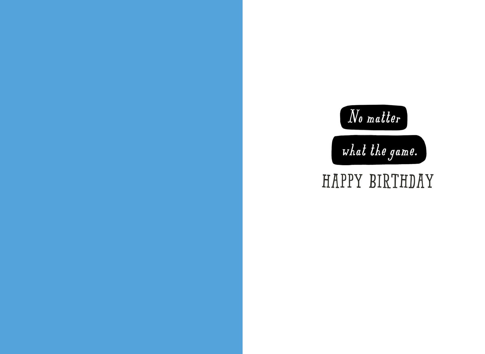 Glad You're On My Team Birthday Card for Brother