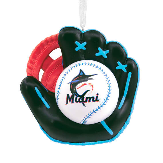 MLB Miami Marlins™ Baseball Glove Hallmark Ornament, , large image number 1