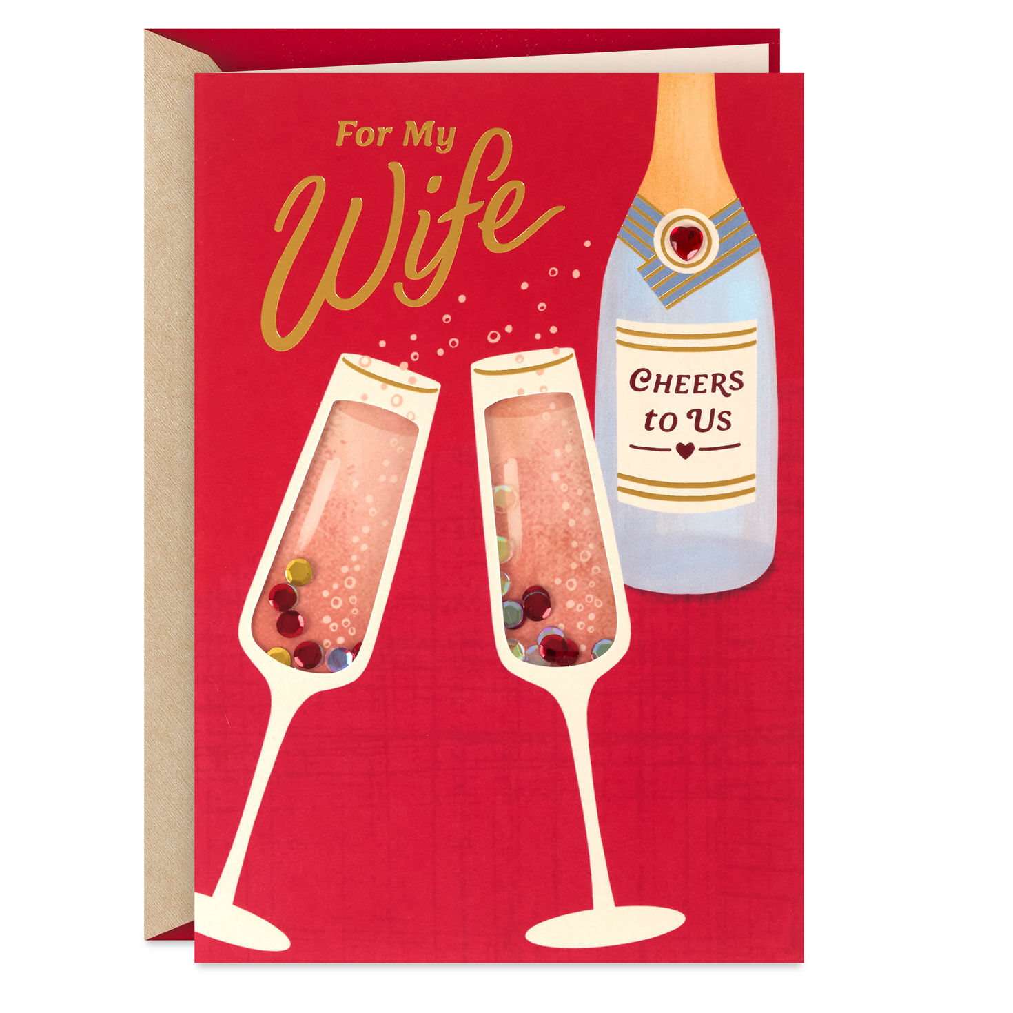 Our Love Keeps Sparkling Year After Year Valentine's Day Card for Wife