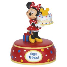 Precious Moments® Minnie Mouse With Cake Musical Figurine, Precious Moments® Minnie Mouse With Cake Musical Figurine, , large