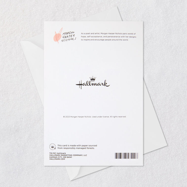 Morgan Harper Nichols Pink and Teal Landscape Anniversary Card  image number 7