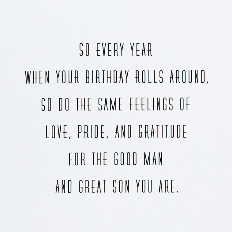 Good Man, Great Son Birthday Card for Son, , large image number 3