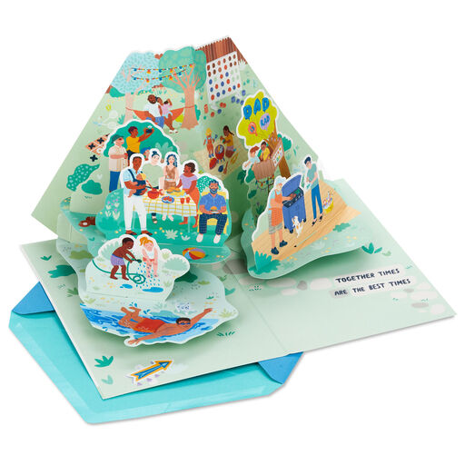 Together Times Are Best Times Pop-Up Father's Day Card for Dad, 