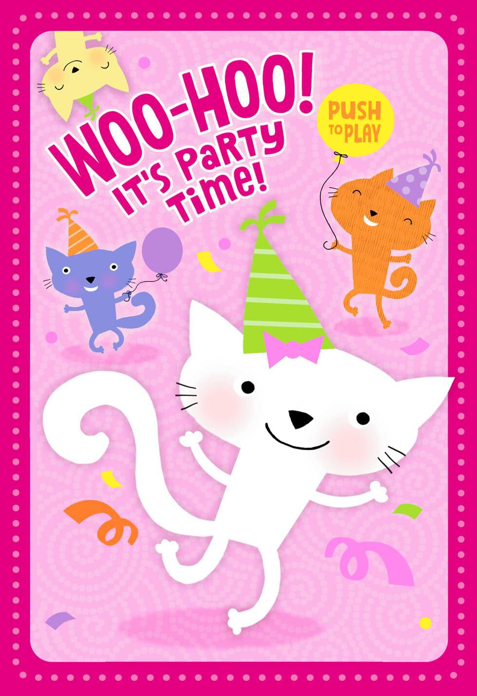 It's Party Time Musical Birthday Card With Lights