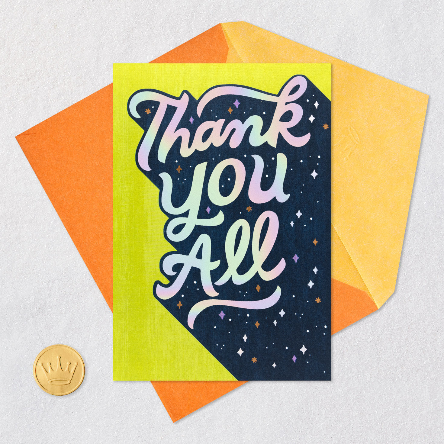 Retro Lettering and Stars Thank You Card for All  image number 5