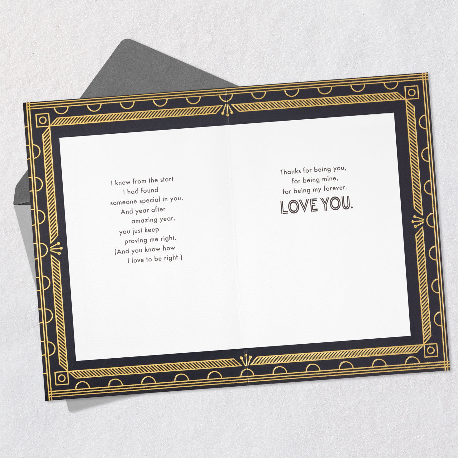 Best Man I Know Art Deco Romantic Birthday Card for Husband, , large image number 4