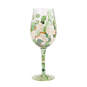 Lolita Bouquet in Bloom Handpainted Wine Glass, 15 oz., , large image number 1