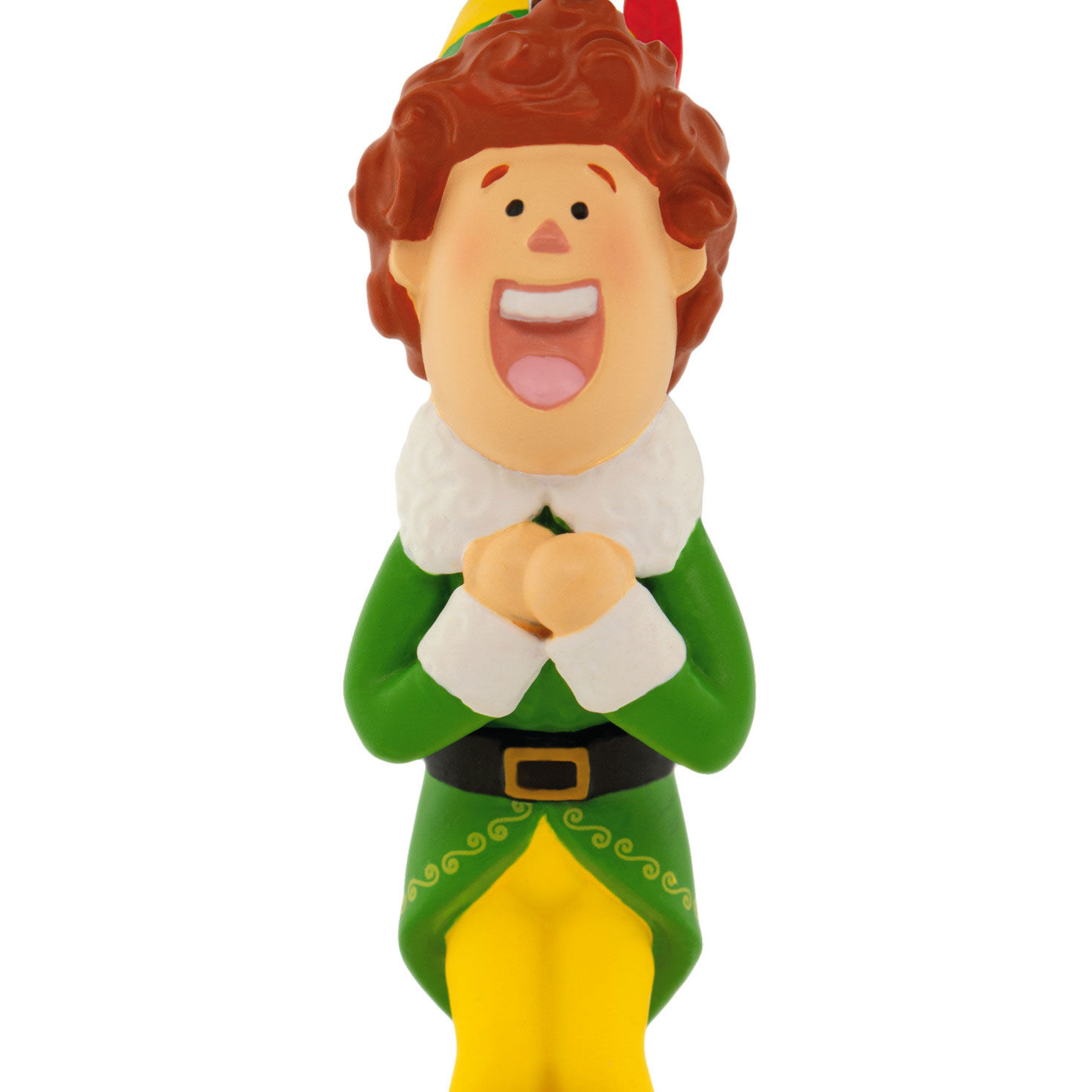 Buddy the Elf Christmas Ornament upclose detail image number 5