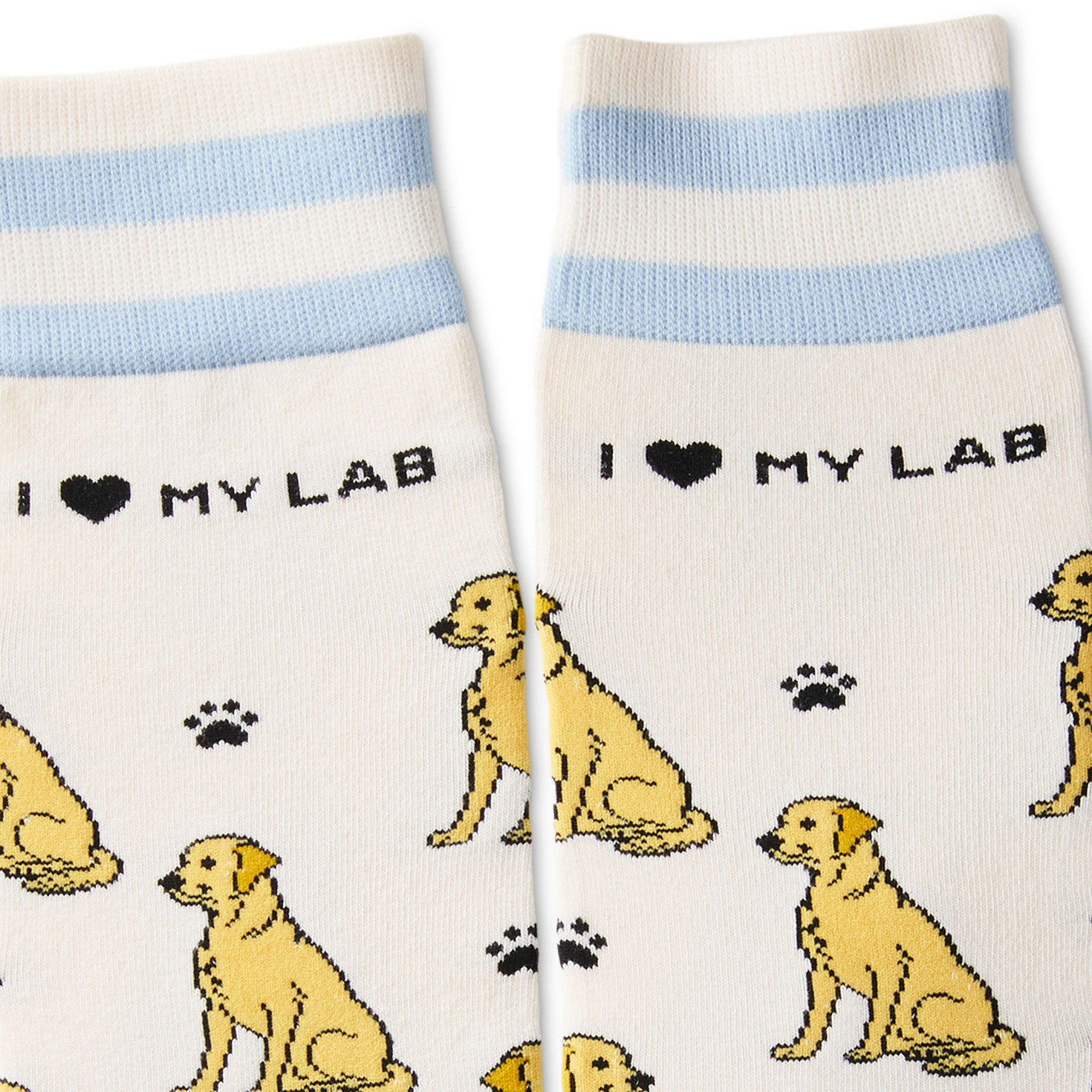 I Love My Yellow Lab Novelty Socks  image number 3