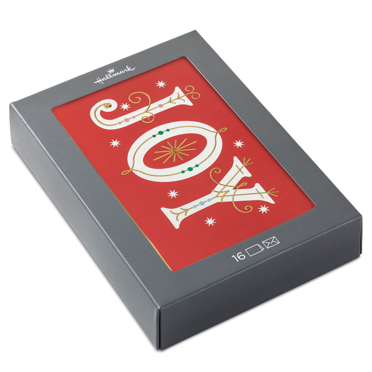 Red and White Joy Boxed Christmas Cards package front image number 7