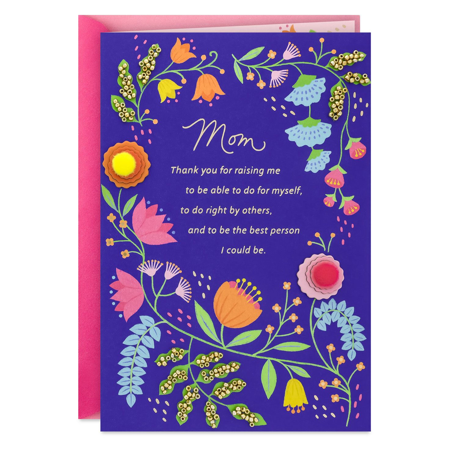 Thank You for Raising Me Birthday Card for Mom