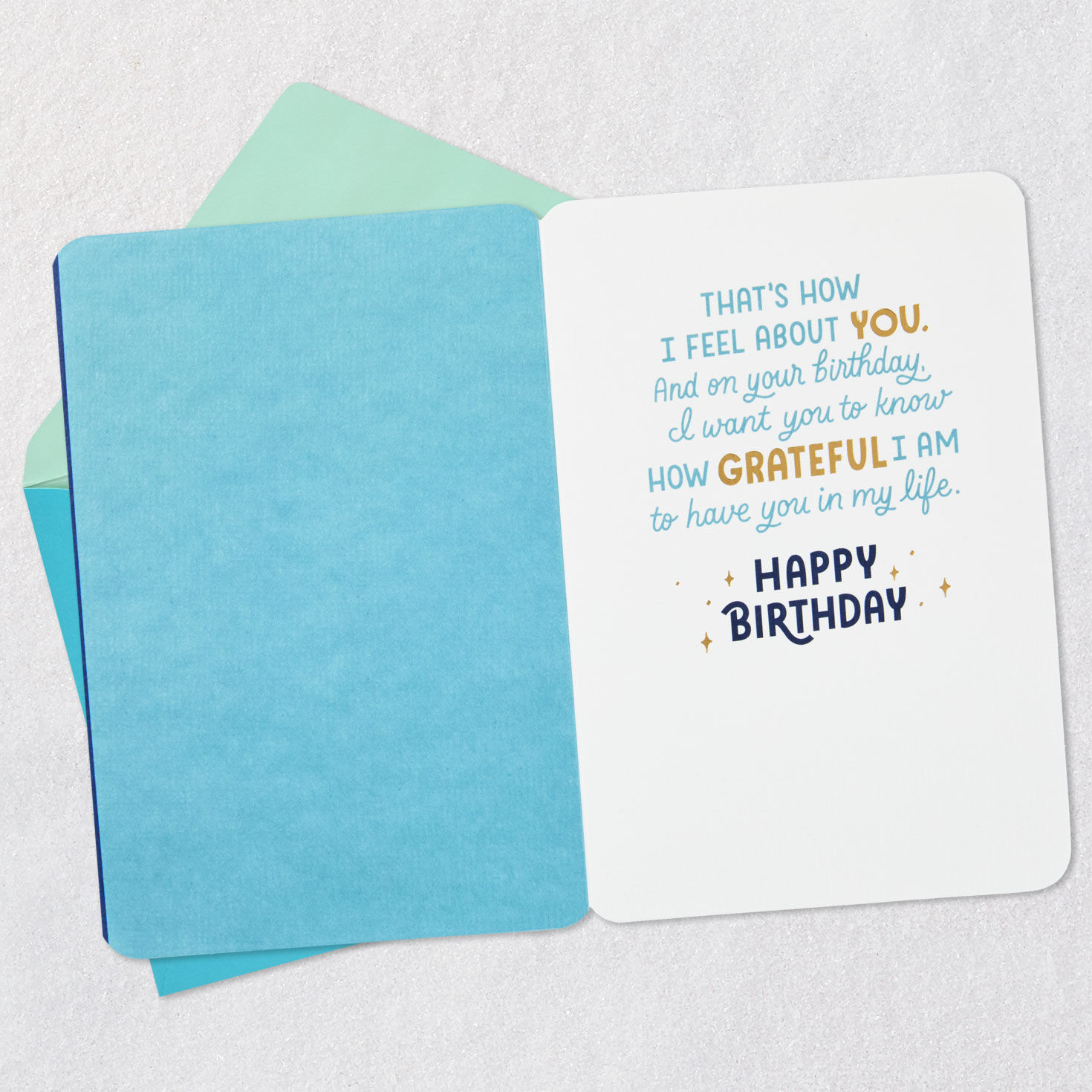 Grateful for You in My Life Birthday Card for Him - Greeting Cards ...