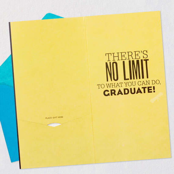 No Limit to What You Can Do Money Holder Graduation Card, , large image number 4