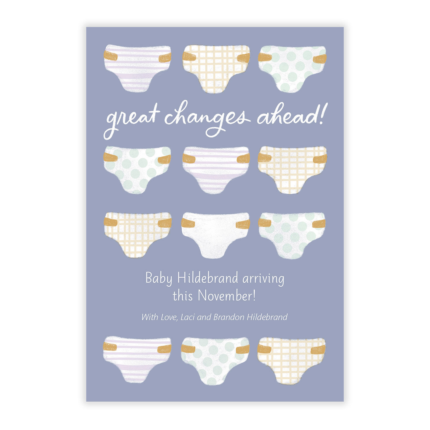 Diapers Great Changes Ahead Pregnancy Announcement, , large image number 5