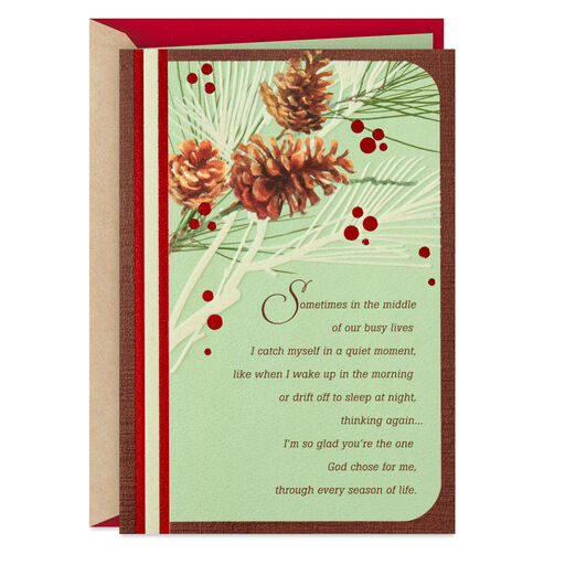 For My True Love and Soulmate Religious Christmas Card, 