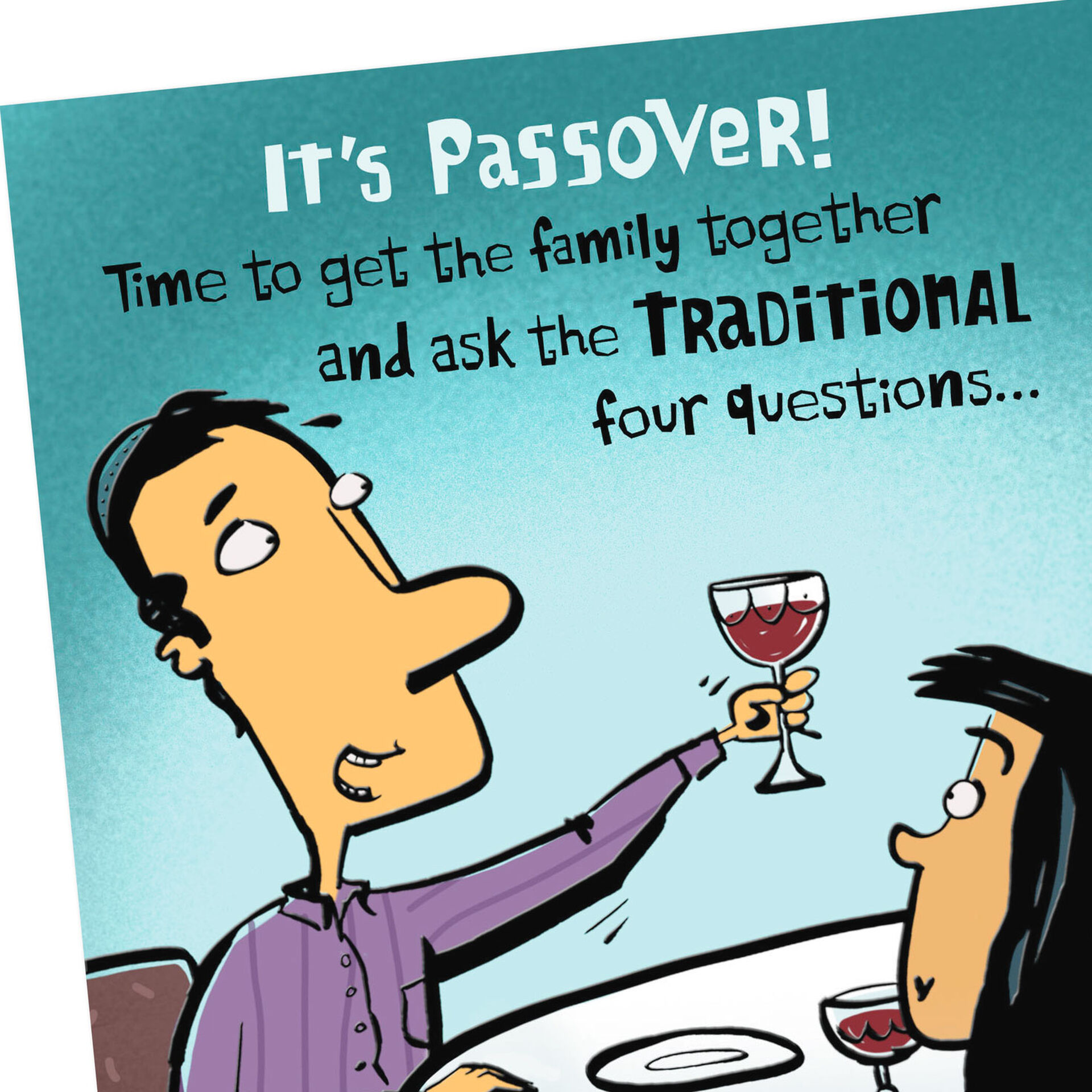 Four Questions Funny Passover Card Greeting Cards Hallmark