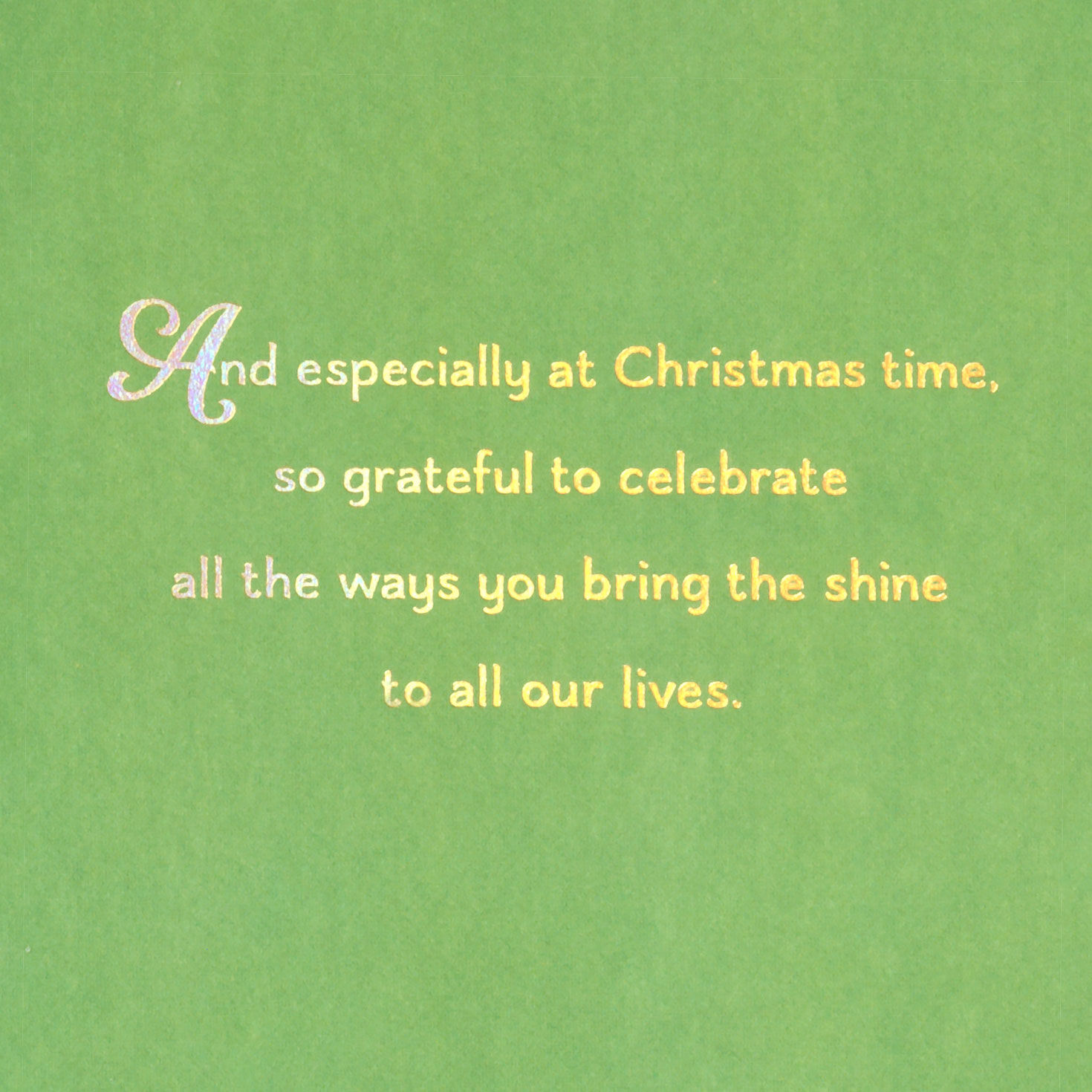 Glitter Star Tree Topper Christmas Card for Daughter Sentiment image number 3